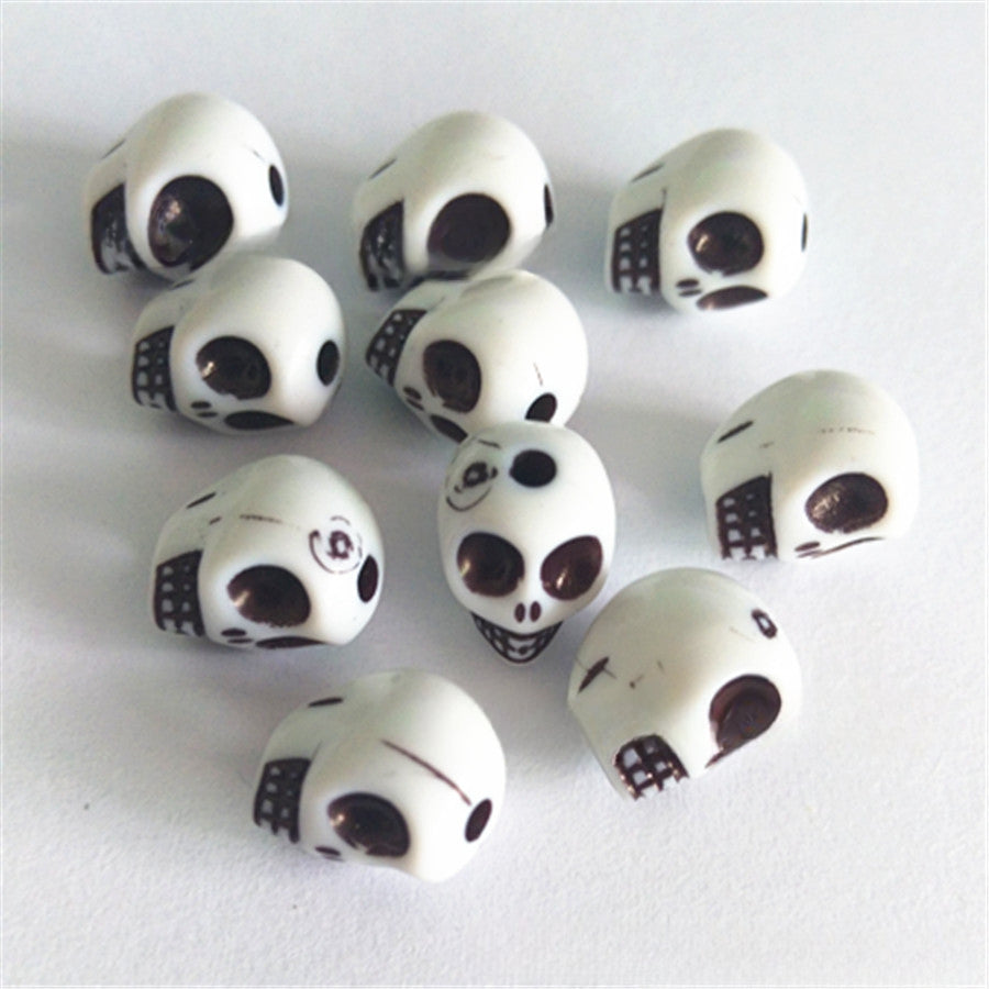 Wholesale 100PCS DIY Plastic/resin Skull and Ghost Beads